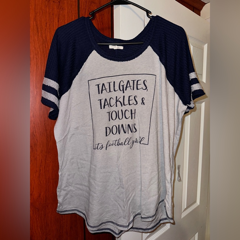 Maurice’s football T-shirt